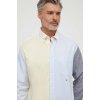 Pánská Košile Tommy Hilfiger pánská košile regular s límečkem button-down MW0MW33791 žlutá