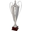 Pohár a trofej Stříbrný kovový pohár s poklicí 85cm 21,5cm