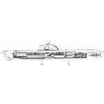 Metal Earth 3D puzzle Německá ponorka typ XXI 57 ks – Zboží Mobilmania
