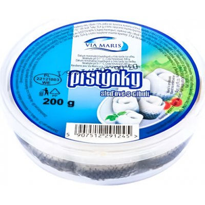 Via Maris sleďové prstýnky s cibulkou chlaz. (pevný podíl 150 g) 200 g – Zboží Dáma