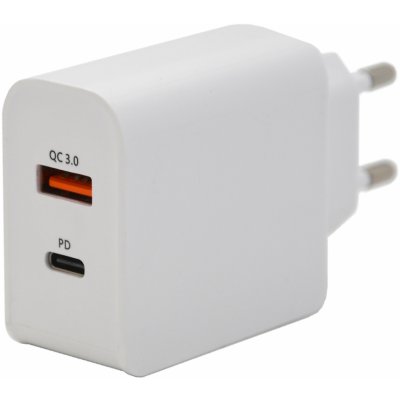 Zástrčka QUICK CHARGE 3.0 230V USB-A / USB-C 18W Compass 07430 – Zboží Dáma