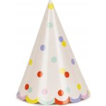 PartyDeco PartyDeco Párty kloboučky - Barevné konfety 6 ks – Sleviste.cz