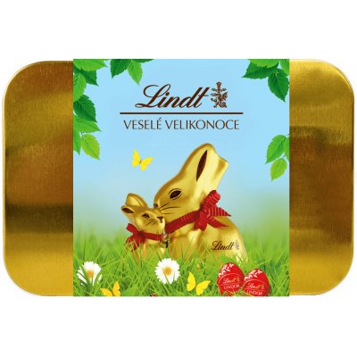 Lindor Zlatá plechovka pralinek Velikonoce 200 g – Zbozi.Blesk.cz