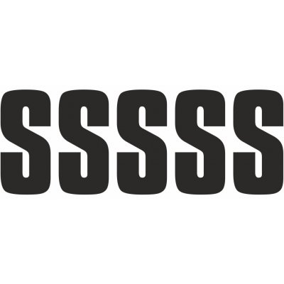 Samolepicí S černá samolepící vinylová fólie velikost znaku 200 mm – Zboží Dáma