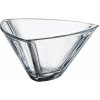 mísa a miska Crystal Bohemia Triangle skleněná dekorační mísa 24,5 cm