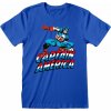 Pánské Tričko Marvel tričko Captain America Modrá