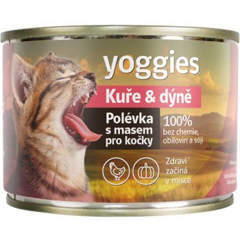 Yoggies Polévka pro kočky Kuře & dýně 185 g
