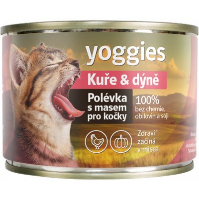 Yoggies Polévka pro kočky Kuře & dýně 185 g – Hledejceny.cz