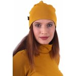 Dámská čepice bavlněná oboustranná černá+hořčicová – Hledejceny.cz