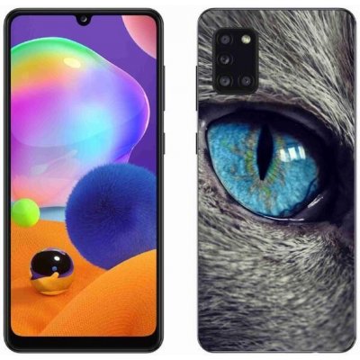 Pouzdro mmCase Gelové Samsung Galaxy A31 - modré kočičí oko – Zboží Mobilmania