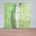 Sablio Záclony Limetka: 2ks 150x250cm – Hledejceny.cz