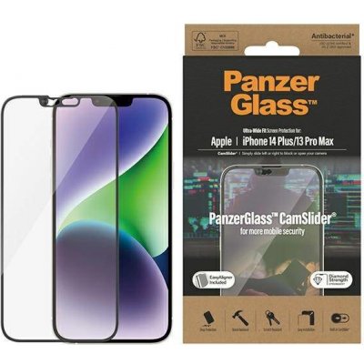 PanzerGlass Tvrzené sklo UWF CamSlider AB pro iPhone 14 Plus/13 Pro Max KP28926