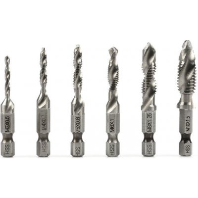 GEKO Sada závitových vrtáků HSS M3 - M10 6ks G38117 – Sleviste.cz