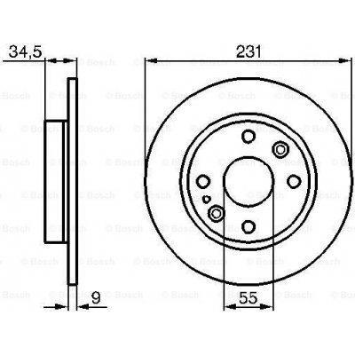 BOSCH Brzdový kotouč 0 986 478 242 – Sleviste.cz