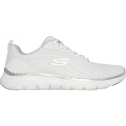 ! ! Skechers Flex Appeal 5.0 Uptake Wht Mesh/Slv