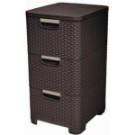 Curver Rattan Style 3 zásuvky 3 x 14 l hnědá 06604-210 – Zboží Mobilmania