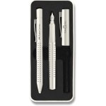 Faber Castell Grip Edition 2010 sada plnicí a kuličkové pero bílá – Sleviste.cz