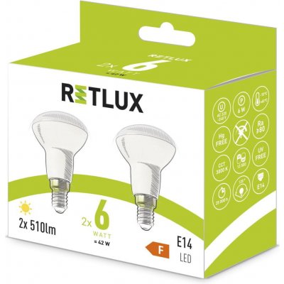 Retlux REL 38 LED R50 2x6W E14 WW