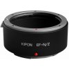 Předsádka a redukce Kipon adaptér objektivu Canon EF na Nikon Z