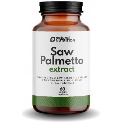 Natural Nutrition Saw Palmetto extrakt 60 kapslí – Hledejceny.cz