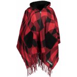 Desigual dámské kostkované pončo Checkys Arenal/Zipper černo-červené – Hledejceny.cz