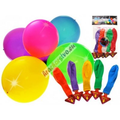 Barevné svítící LED balóny 30 cm