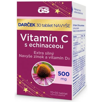 GS Vitamin C500 s echinaceou 70+30 tablet 2023 – Hledejceny.cz
