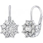 SILVEGO Kytičkové stříbrné se zirkony Swarovski SILVEGO31572W – Zboží Dáma