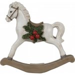 Clayre & Eef Dekorace bílý houpací koník - 17*5*16 cm – Hledejceny.cz