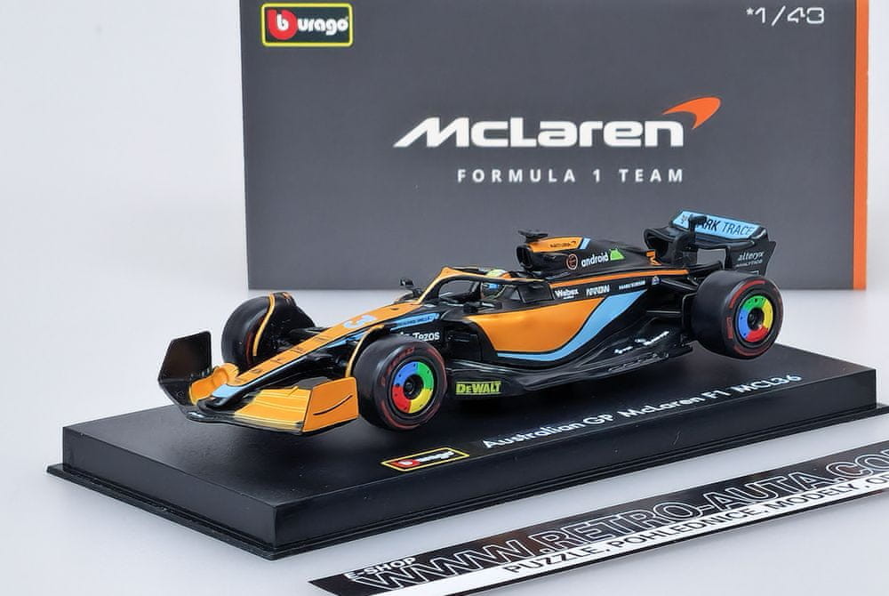 Bburago McLaren F1 MCL36 4 Australian GP L. Norris 1:43