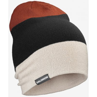 Salomon Zimní čepice Flatspin Reversible Beani silver cloud/deep black – Hledejceny.cz