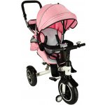 KIK Trike Fix V3 3v1 kočárek kolo 360 otočné volné kolo růžová KX6628_6 – Zboží Mobilmania