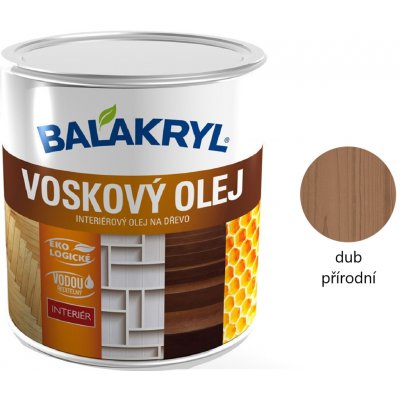 Balakryl Voskový olej 0,75 l dub přírodní – Sleviste.cz