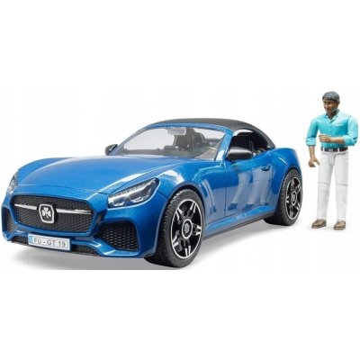 Bruder 3481 Roadster s řidičem modrý – Hledejceny.cz