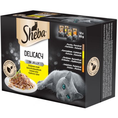 Sheba Cat Delicacy in Jelly Drůbeží výběr 12 x 85 g – Zboží Mobilmania