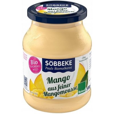 Sobbeke Jogurt mango 7,5% tuku v mléce bio 500 g – Zboží Dáma