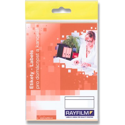 Rayfilm R0009.SF04G samolepicí bílé etikety 34 x 21 mm 200 etiket 10 listů – Sleviste.cz