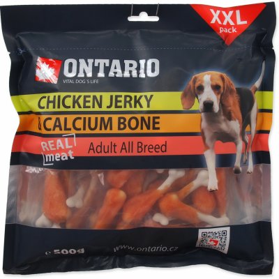 ONTARIO Snack Chicken Jerky + Calcium 500 g