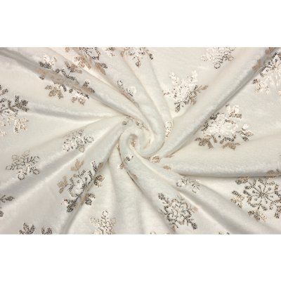 Coral fleece Soft - Vánoční vzor sněhové vločky – Zboží Dáma