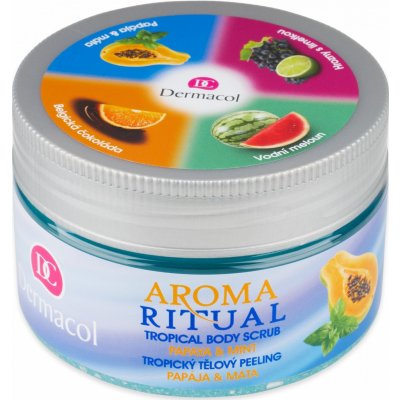 Dermacol Aroma Ritual Papája a máta tropický tělový peeling 200 g – Zboží Mobilmania