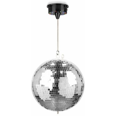 Fuzzix MB30ML Zrcadlová koule 30cm s motorem s LED podsvícením – Zboží Dáma