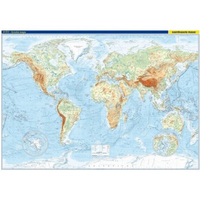 Svět – fyzická mapa – Zboží Mobilmania