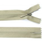 Spirálový zip no.3 skrytý nerozepínací 60cm - více barev color: 708 béžová – Hledejceny.cz