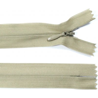 Spirálový zip no.3 skrytý nerozepínací 60cm - více barev color: 708 béžová – Hledejceny.cz