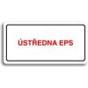 Piktogram Accept Piktogram "ÚSTŘEDNA EPS" (160 × 80 mm) (bílá tabulka - barevný tisk)