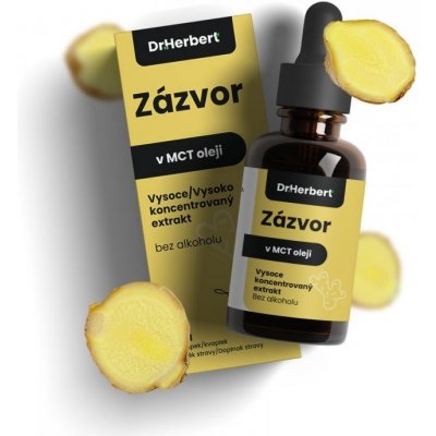 Dr. Herbert Přírodní bylinné kapky se Zázvorovým extraktem v MCT oleji 10 ml – Hledejceny.cz