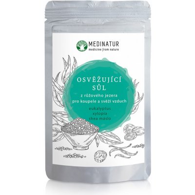 Medinatur Osvěžující sůl z růžového jezera-eukalyptus 400 g