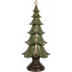 Clayre & Eef Vánoční dekorace zelený zdobený stromek - Ø 18*41 cm – Hledejceny.cz