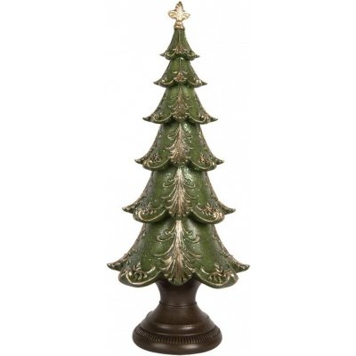 Clayre & Eef Vánoční dekorace zelený zdobený stromek - Ø 18*41 cm – Hledejceny.cz