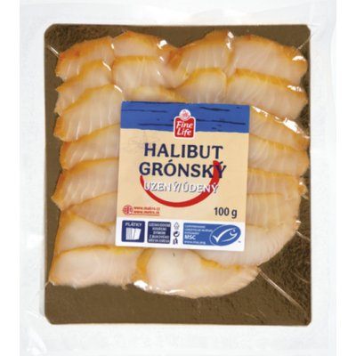 Fine Life Halibut Grónský MSC uzené plátky 100g – Zboží Dáma